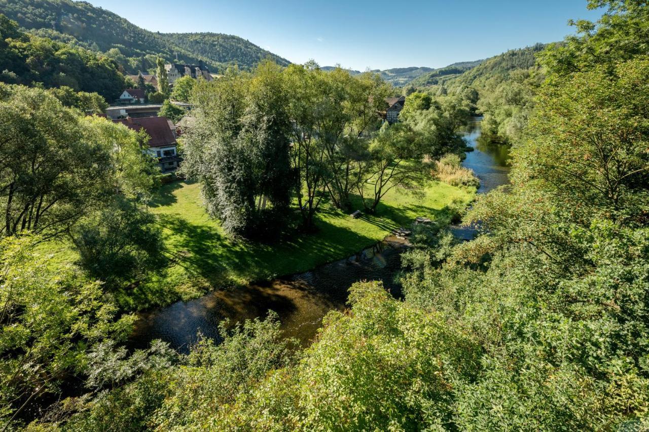 Hotel & Ferienwohnungen Bohlenblick Saalfeld Saale 외부 사진